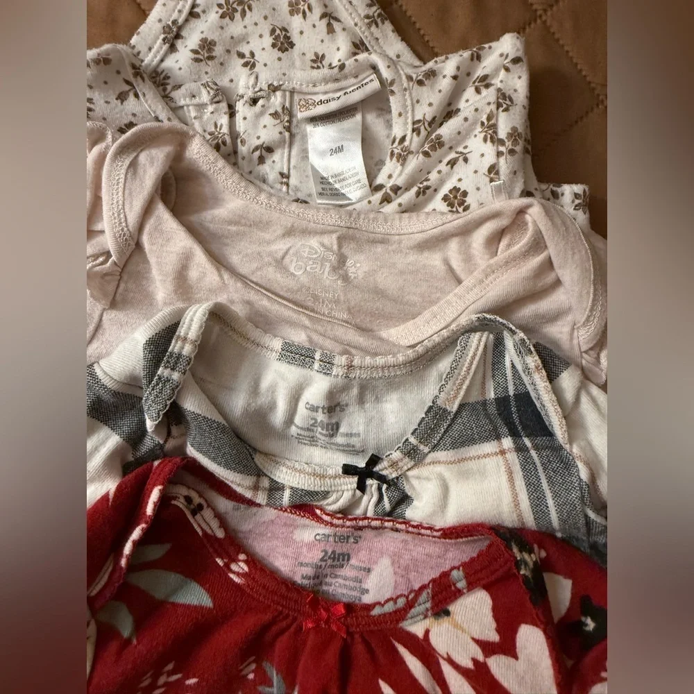Carter’s & Disney Plaid Long Sleeve Kids 5 Pieces